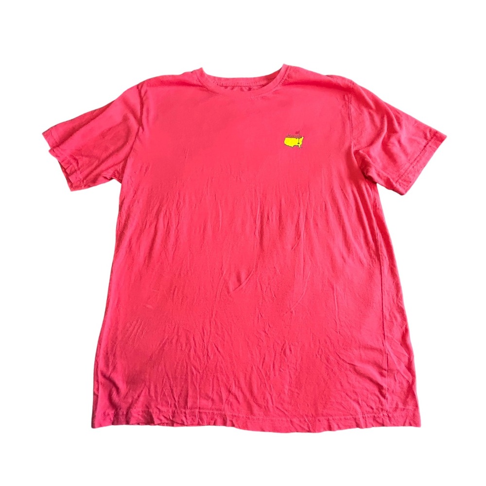 Masters 2022 Golf Tournament faded Red/pink Graphic T-Shirt Mens Large